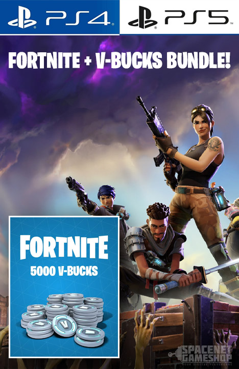 Fortnite + 5000 V-Bucks PS4/PS5